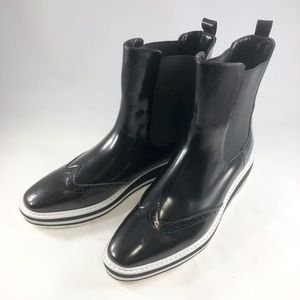 Prada Wedge Chelsea boots